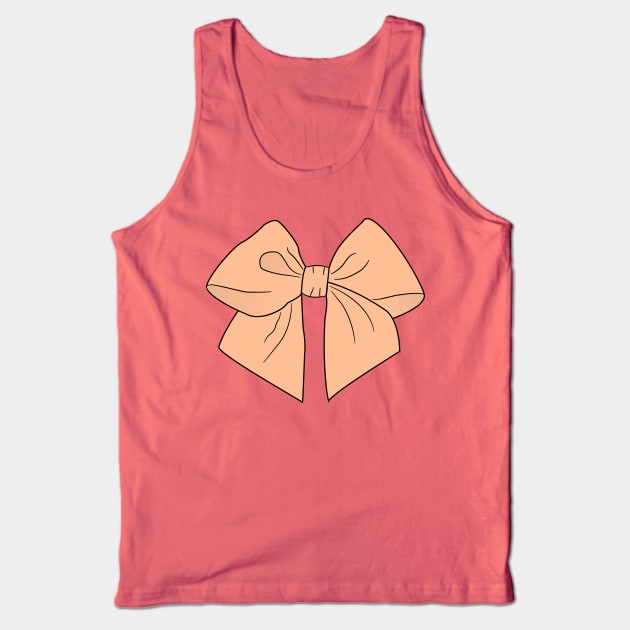 Peachy Keen Vector Bow Tank Top by LozMac